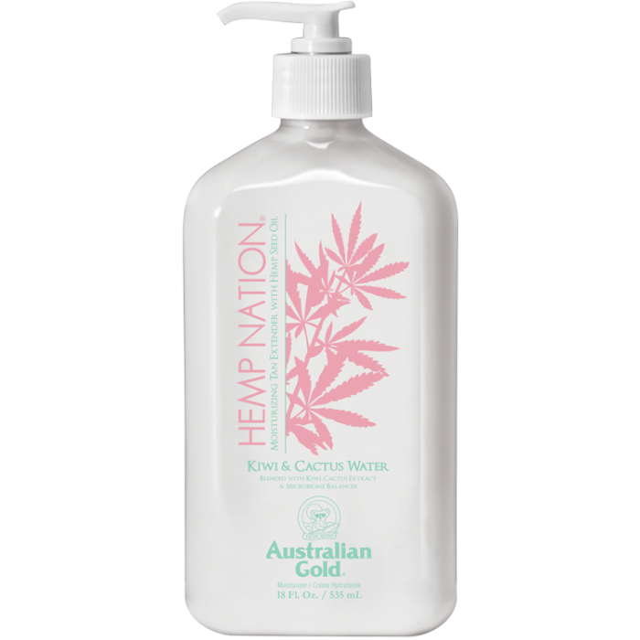 Australian Gold Hemp Nation Kiwi & Cactus Water Tan Extender Four