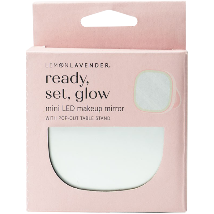 Lemon Lavender Ready Set Glow Mini LED Makeup Mirror