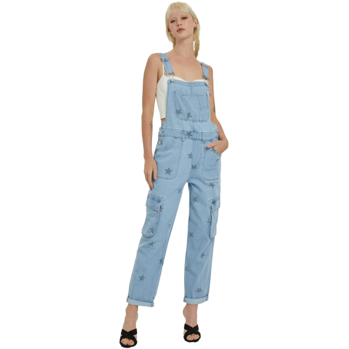 Risen Overalls Cargo Star Printed | Four Seasons - Wholesale Tanning Lotion