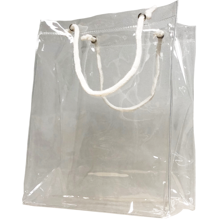 Vinyl Rope Handle Clear Bag  Four Seasons - Wholesale Tanning Lotion