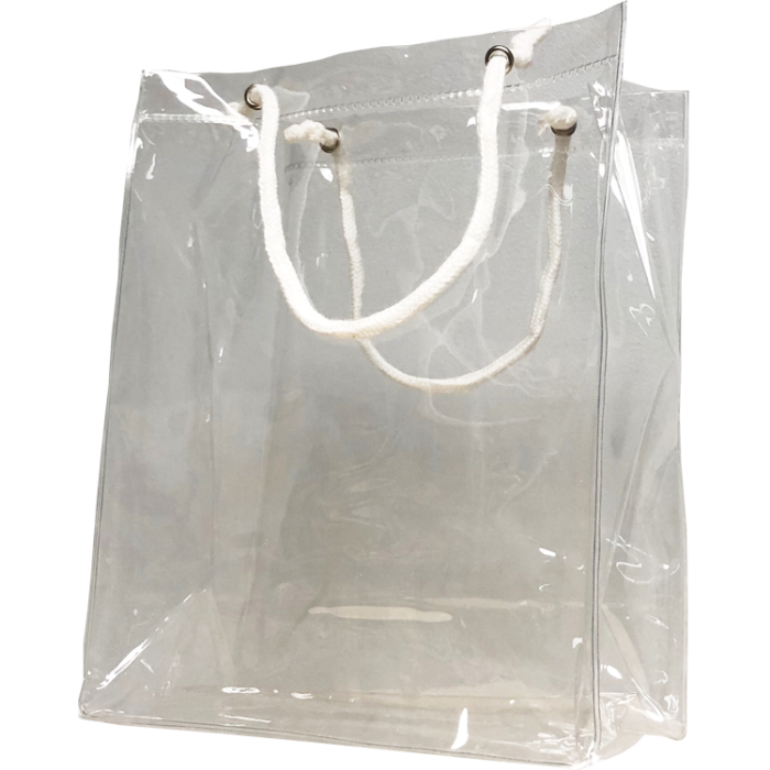 Vinyl Rope Handle Clear Bag