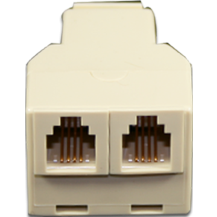 Timer-RJ22 T-Connector Double Connector