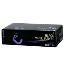 Black Vinyl Disposable Gloves 100 Count