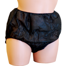 Disposable Black Panties 25 pack