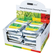 Makeup Remover Cleansing Tissues Cucumber 12 piece Display