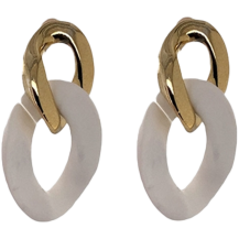 Earrings Metal Link