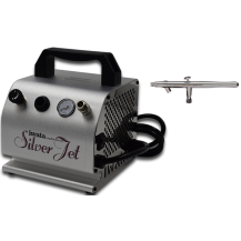 Iwata-Medea Silver Jet Air Compressor with Airbrush Gun