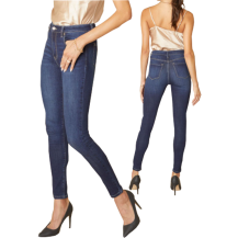 Kancan High Rise Dark Skinny Jeans