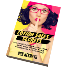 Lotion Sales Secrets Paperback Book