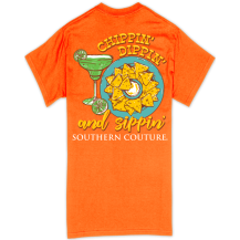 Southern Couture T-Shirt Chip Dip Orange