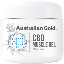 Australian Gold CBD Muscle Relief Gel 300 mg.