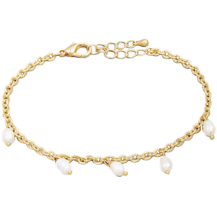 Bracelet Beaded Pearl with Gold