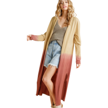 Umgee Open Long Cardigan Ombre