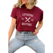 T-Shirt Graphic Leftovers Maroon