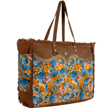 Myra Bag Blue Ridge Blooms Weekender Bag