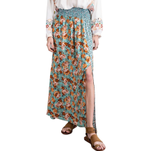 Easel Maxi Skirt Floral Mint