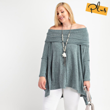Easel Cowl Neck Pullover Sweater