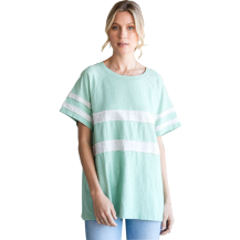 Cotton Bleu Colorblock T-Shirt Green