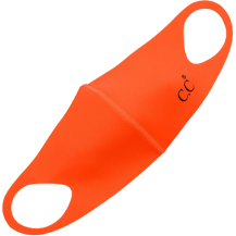 C.C Face Mask-Solid Neon Orange
