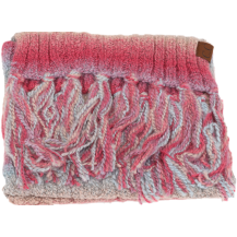 C.C Scarf Knit Ombre with Fringe Mix