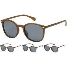 Round Wood Sunglasses Assorted