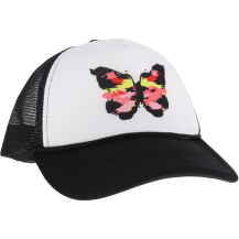 C.C Trucker Ball Cap: Abstract Butterfly