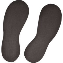 Disposable Black Sticky Flop One Size 1 Pair