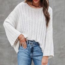 Sweater Batwing White