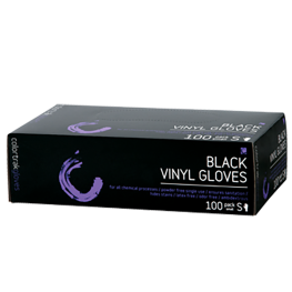 Black Vinyl Disposable Gloves 100 Count