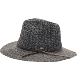 C.C Fedora Knit with Leather Cord