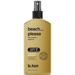B.Tan Beach Please SPF 7 Dry Tanning Oil