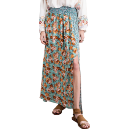 Easel Maxi Skirt Floral Mint