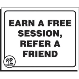 Acrylic Earn a Free Session-Refer a Friend Clear